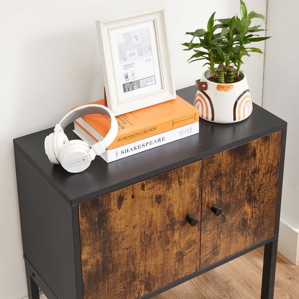 Sideboard vintagebraun-schwarz