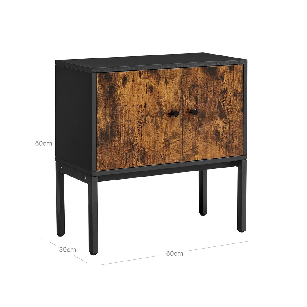 Sideboard vintagebraun-schwarz
