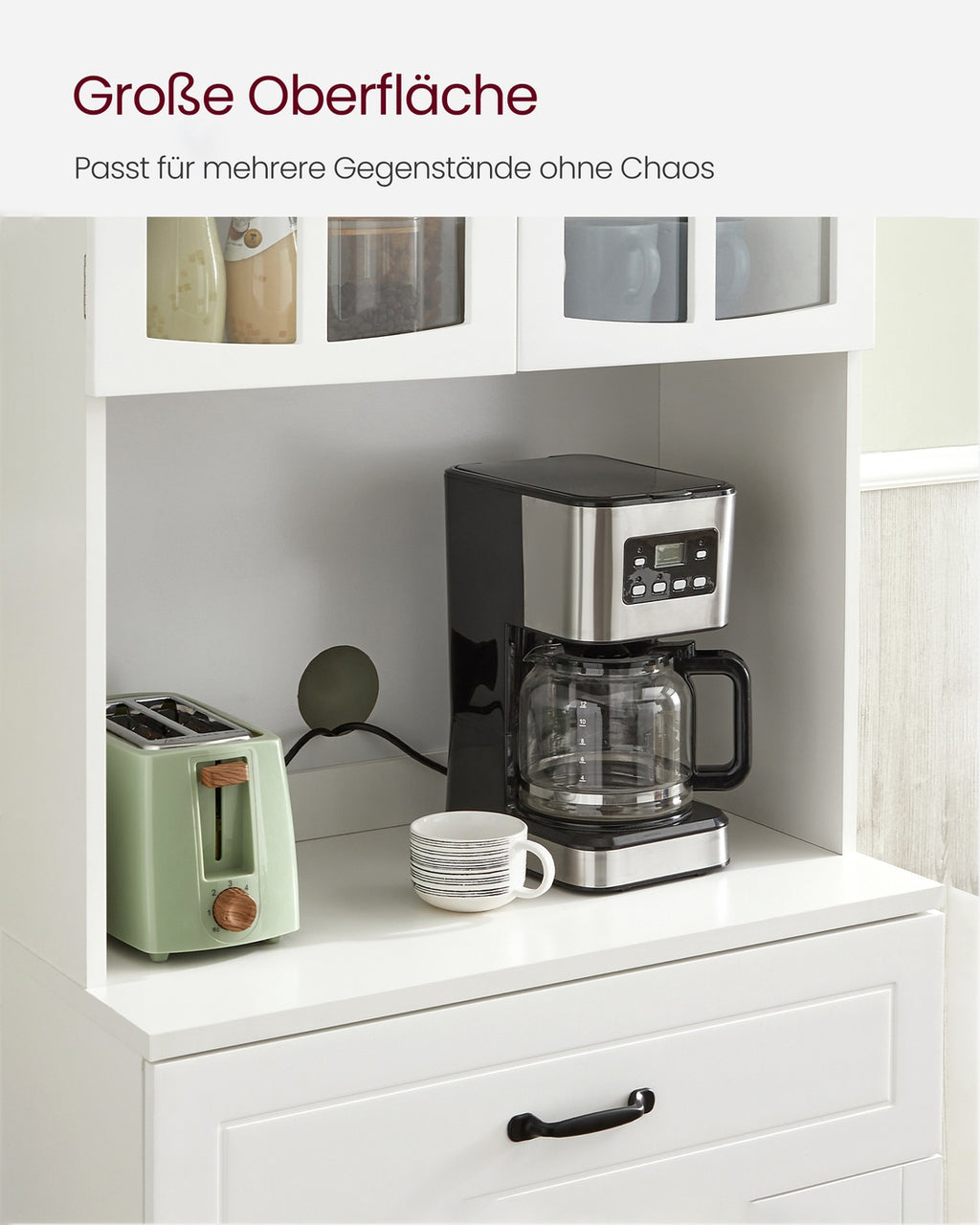 Küchenschrank mit verstellbaren Einlegeböden modern