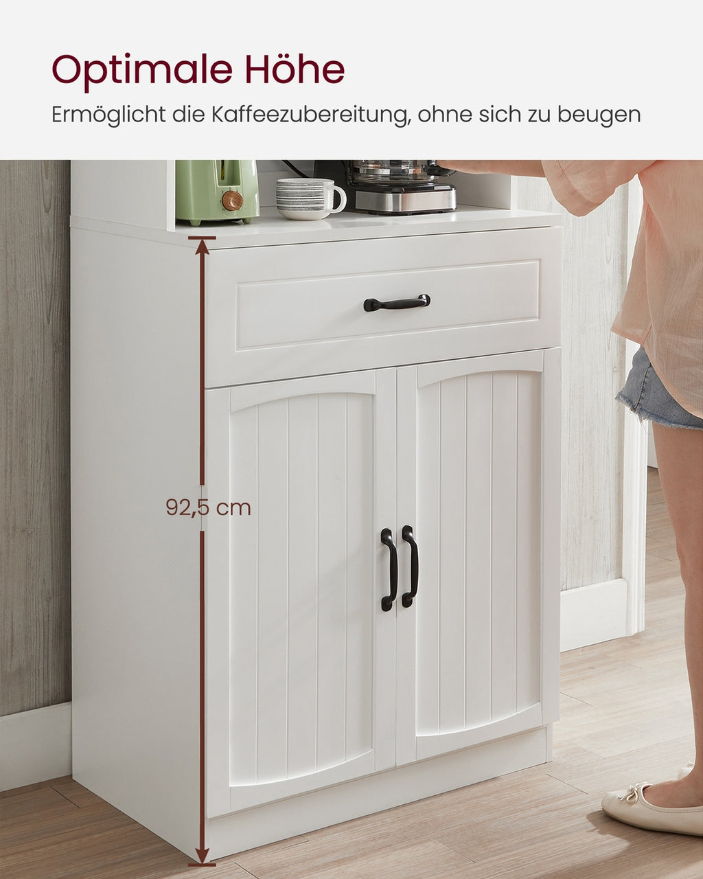 Küchenschrank mit verstellbaren Einlegeböden modern