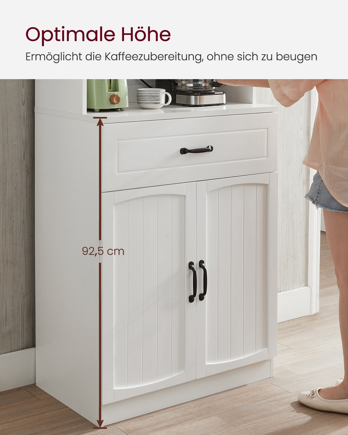 Küchenschrank mit verstellbaren Einlegeböden modern