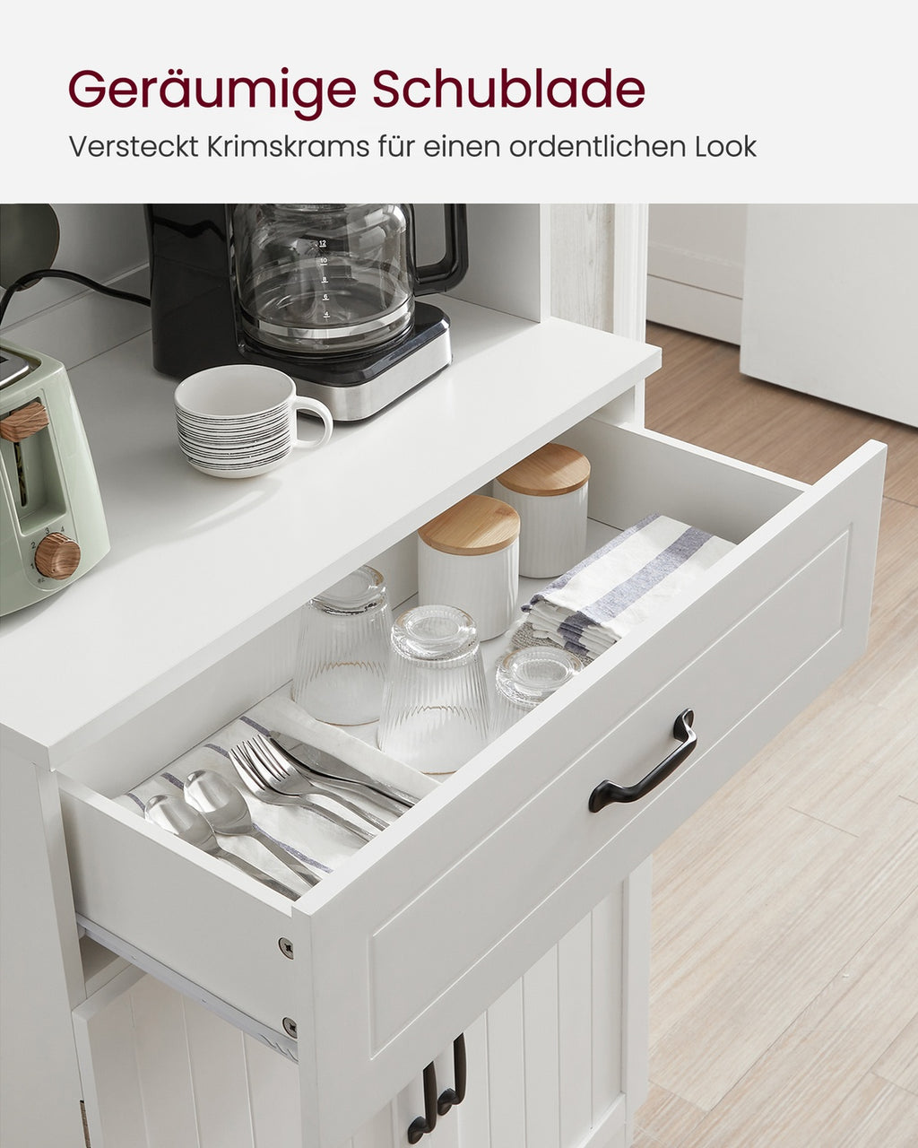 Küchenschrank mit verstellbaren Einlegeböden modern