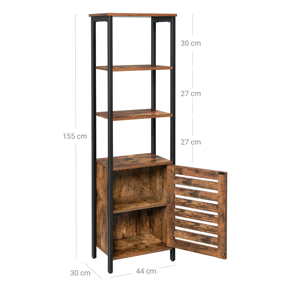 Hochschrank mit 4 offenen Ablagen