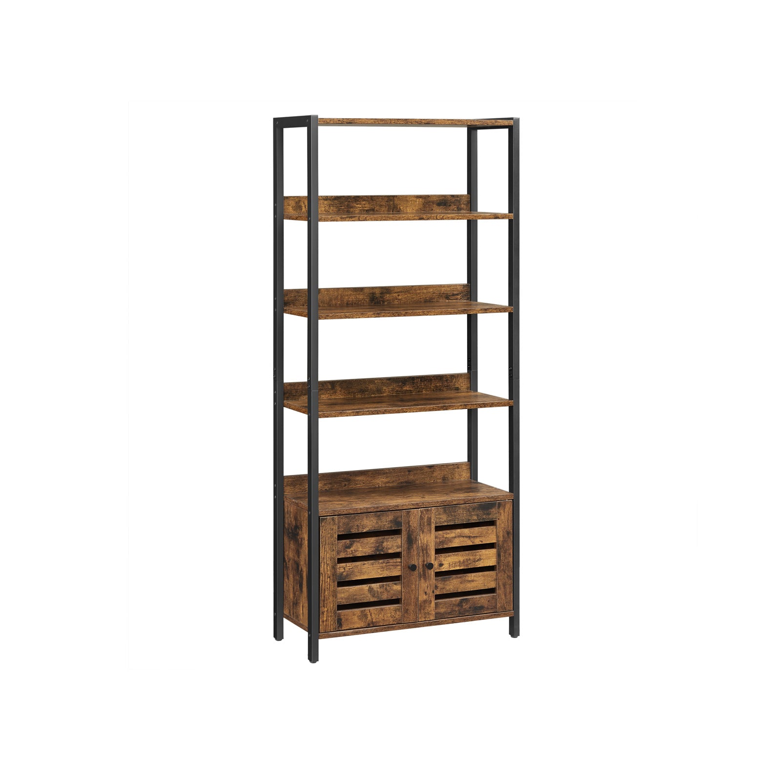 Bücherregal vintagebraun-schwarz