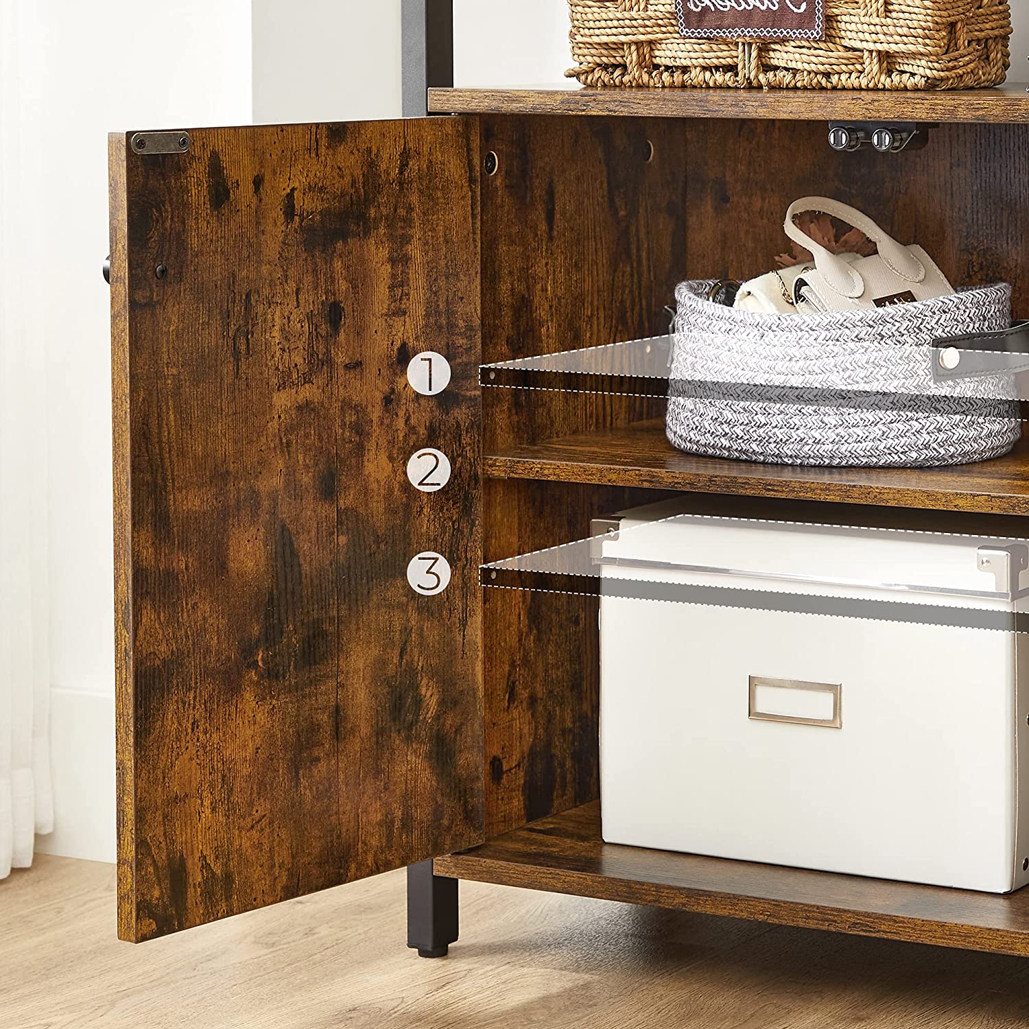 Industriestil Sideboard mit Ablage