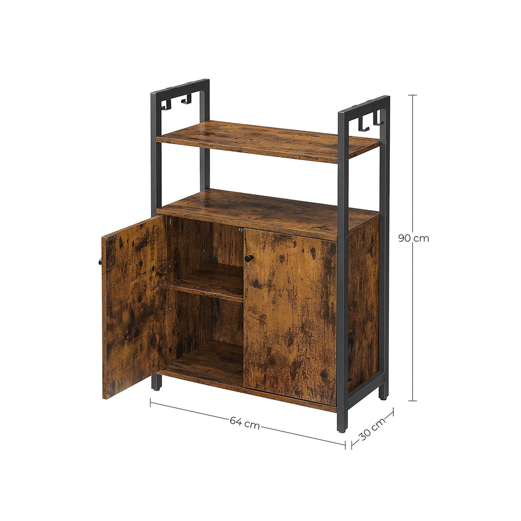 Industriestil Sideboard mit Ablage