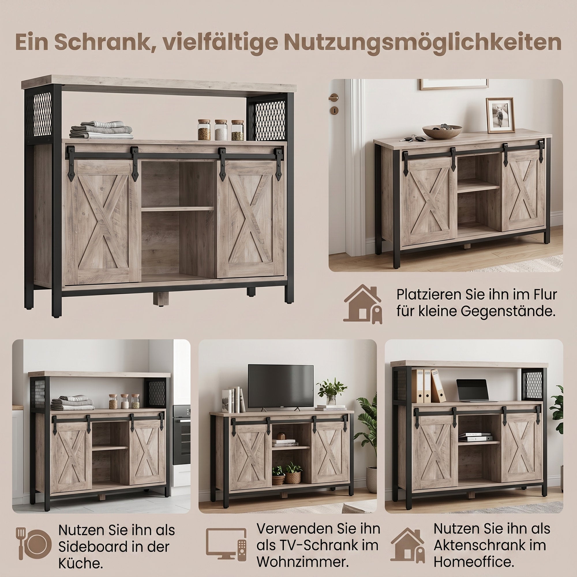 Sideboard, Küchenschrank, Aufbewahrungsschrank