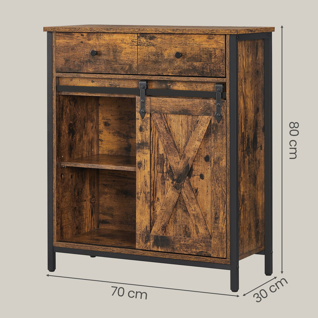 Küchenschrank, Sideboard, Schrank mit Schiebetür