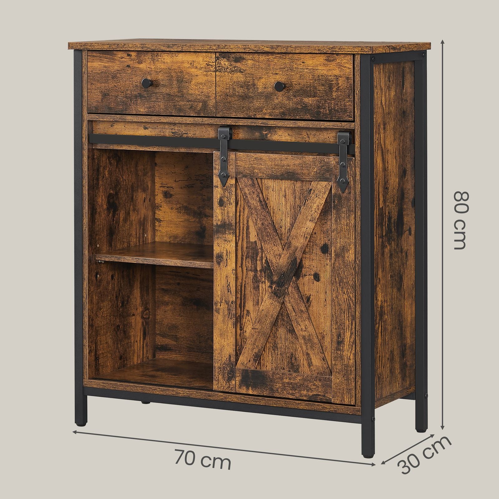 Küchenschrank, Sideboard, Schrank mit Schiebetür