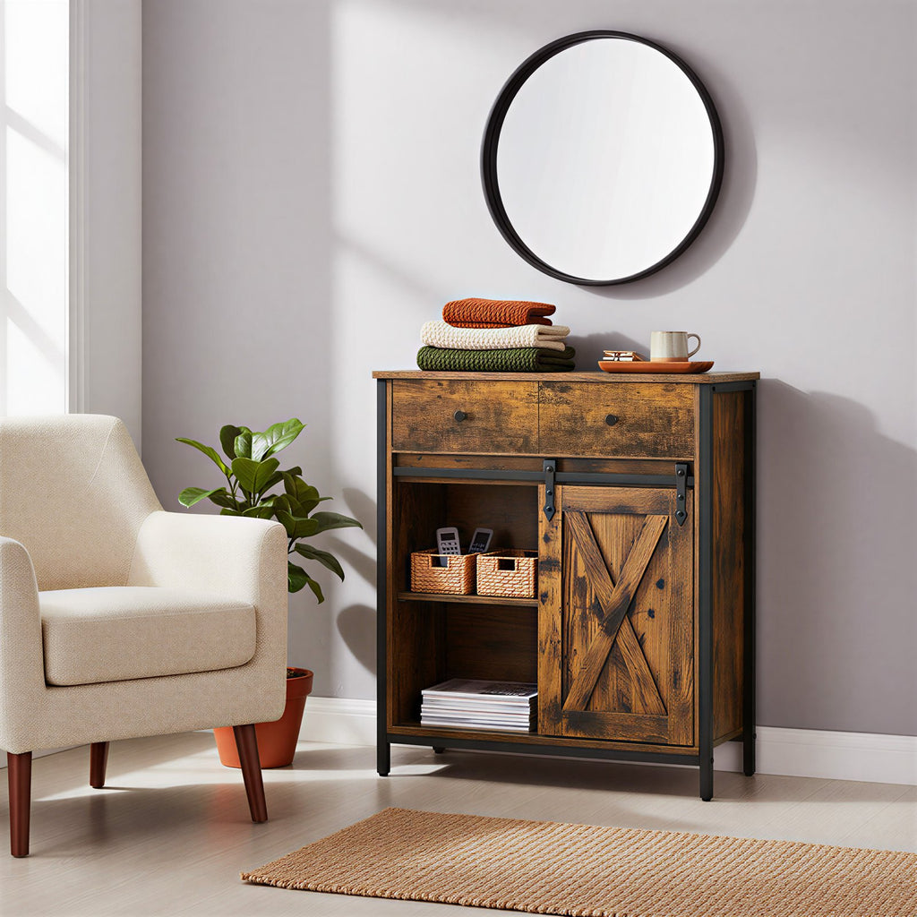 Küchenschrank, Sideboard, Schrank mit Schiebetür