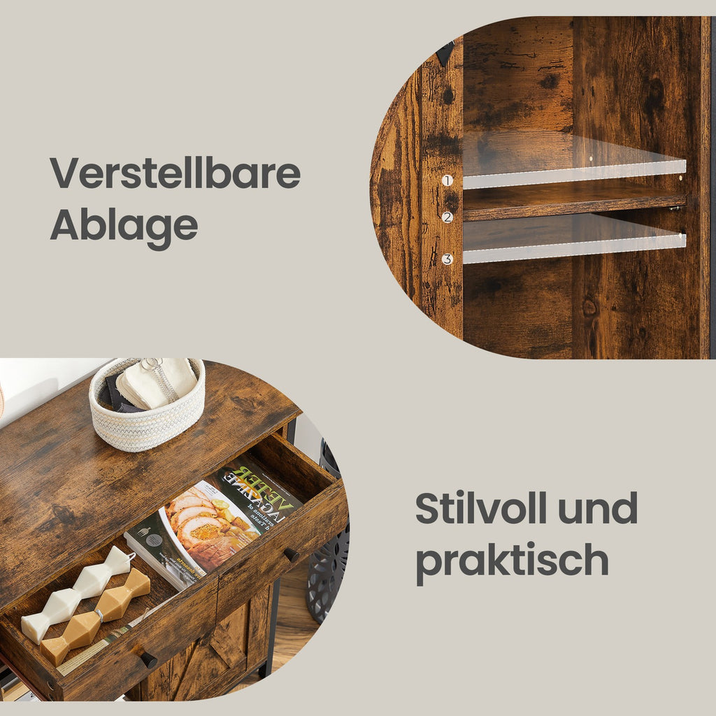 Küchenschrank, Sideboard, Schrank mit Schiebetür