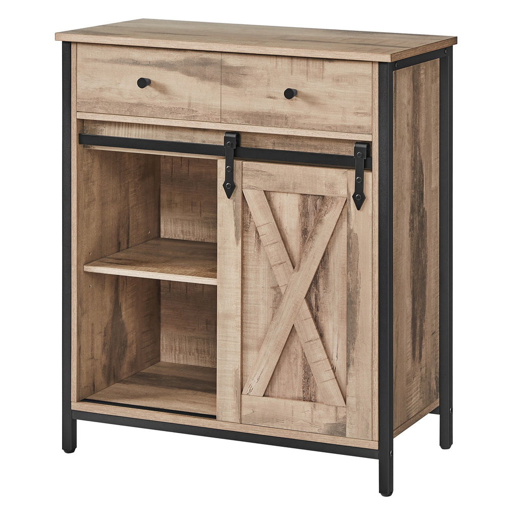 Sideboard mit Schiebetür, Aufbewahrungsschrank für Wohnzimmer, freistehender TV-Schrank