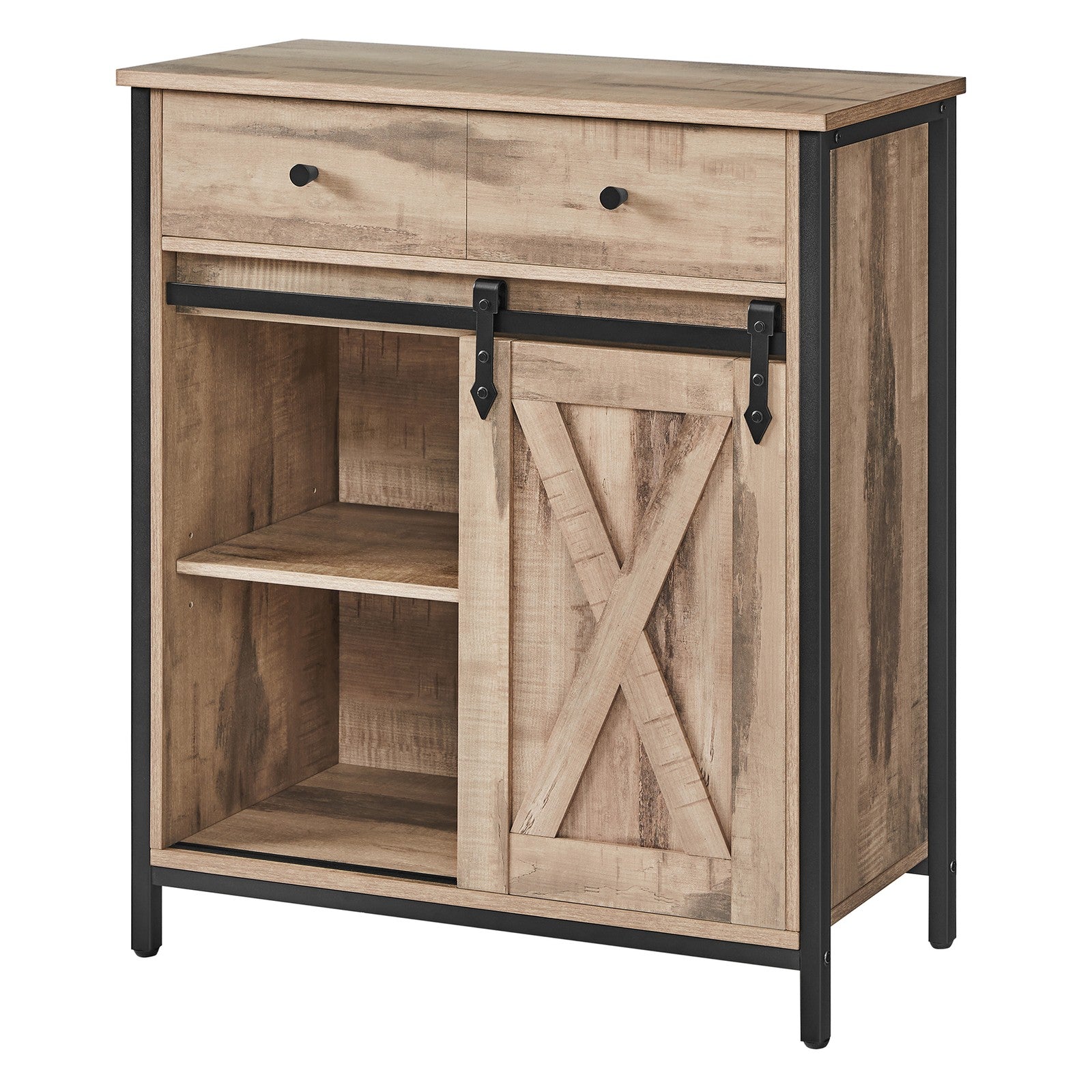 Sideboard mit Schiebetür, Aufbewahrungsschrank für Wohnzimmer, freistehender TV-Schrank