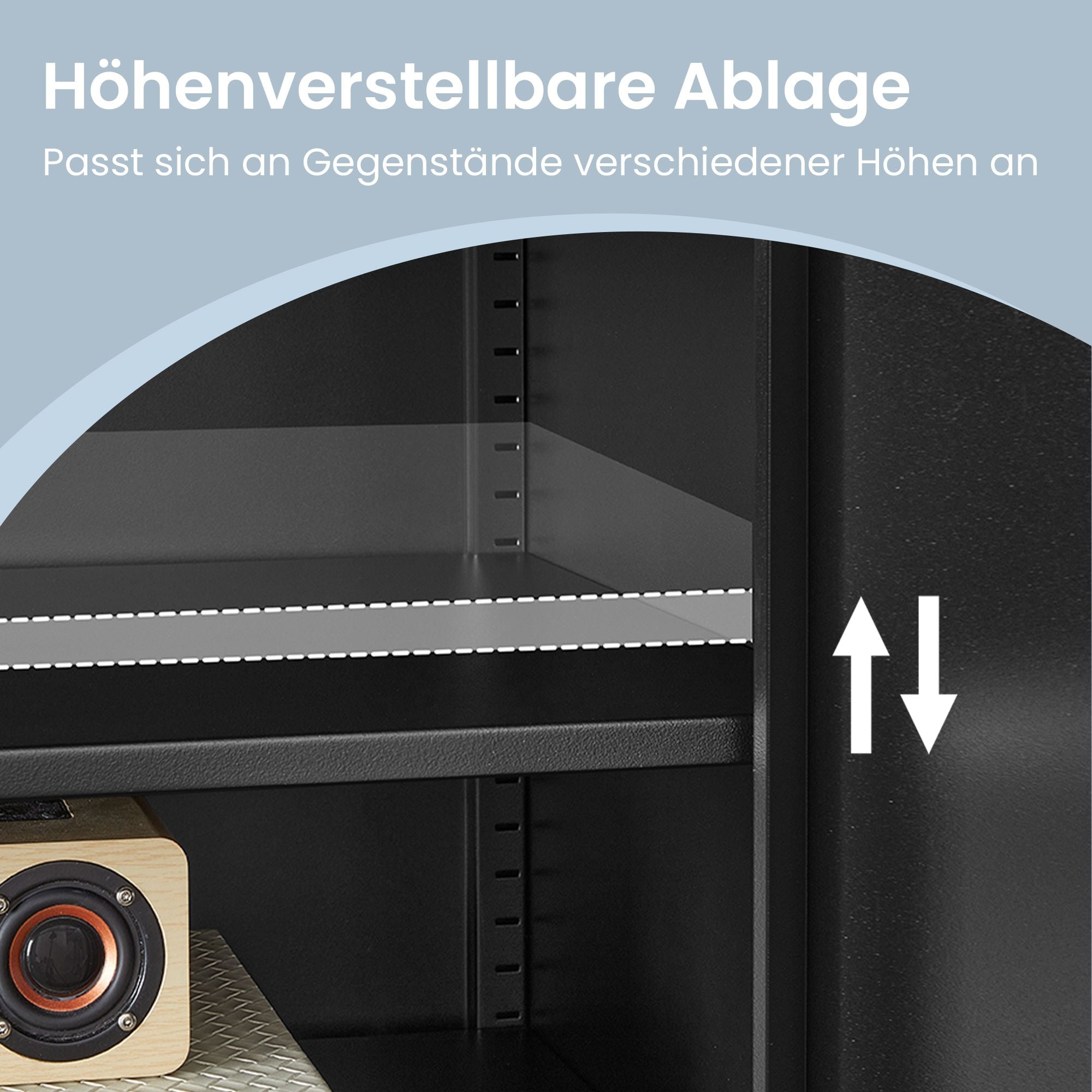 Metallschrank, Aufbewahrungsschrank für Büro, Magnetverschluss