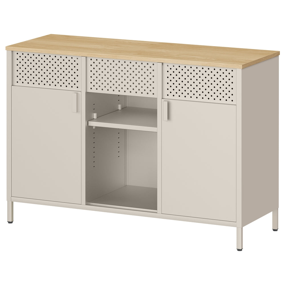 Sideboard, Aufbewahrungsschrank mit Doppeltür, Magnetverschluss