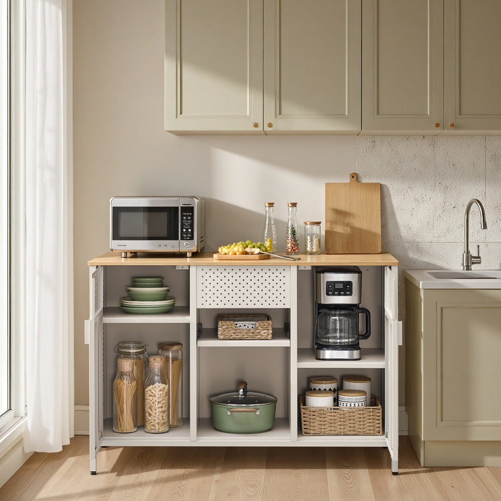 Sideboard, Aufbewahrungsschrank mit Doppeltür, Magnetverschluss