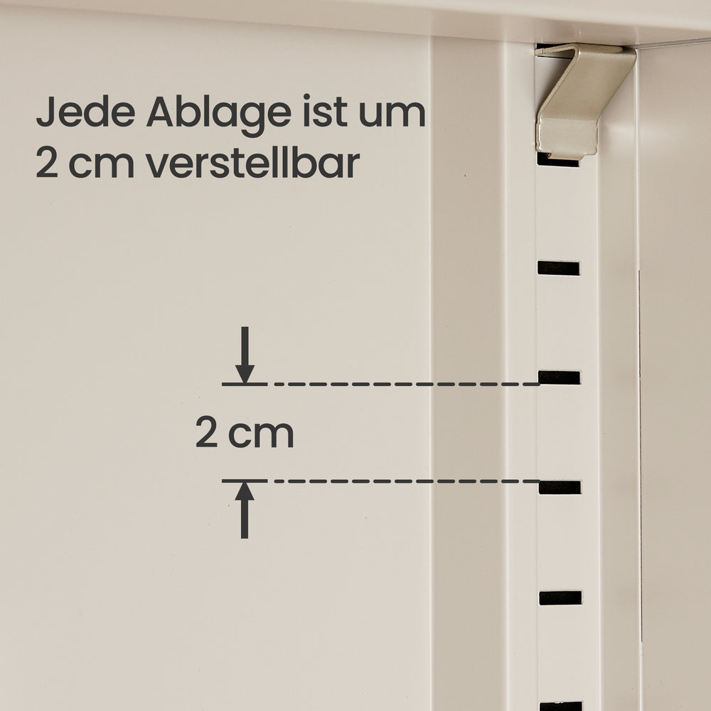 Sideboard, Aufbewahrungsschrank mit Doppeltür, Magnetverschluss