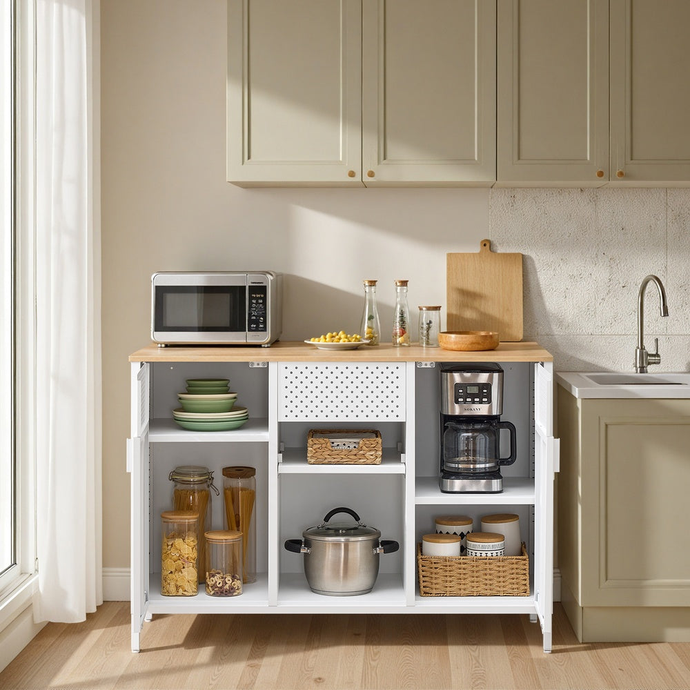 Sideboard, Aufbewahrungsschrank mit Doppeltür, Magnetverschluss
