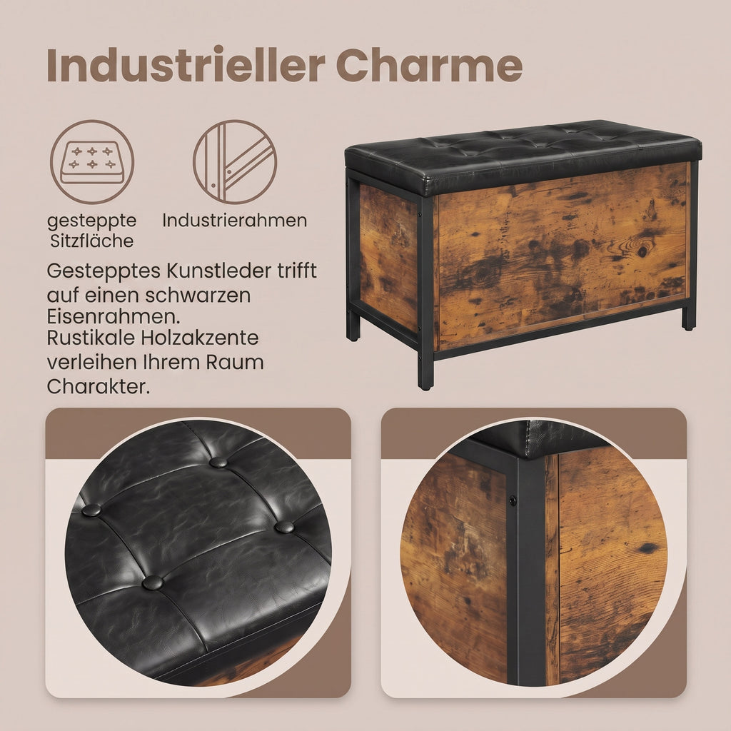 Multifunktionale Truhe Industriestil