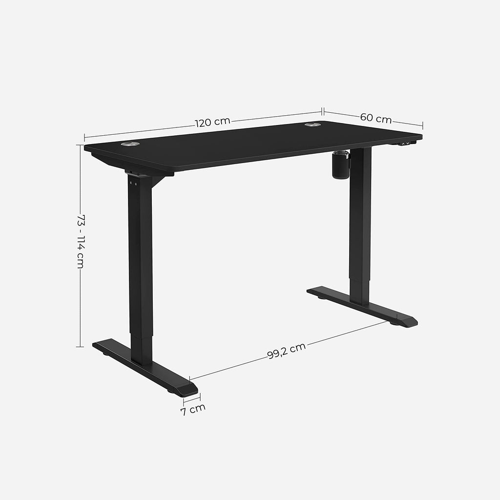 Elektrischer Schreibtisch Schwarz