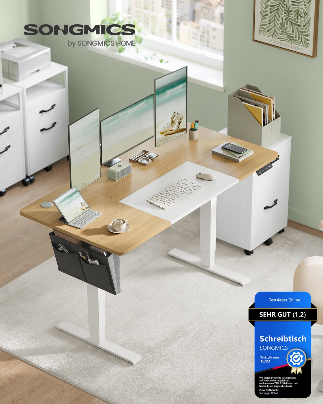 Höhenverstellbarer Schreibtisch elektrisch mit Memory-Funktion