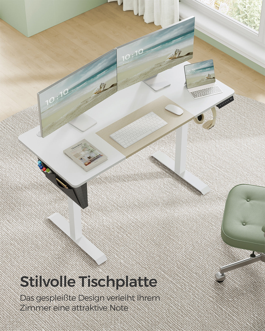 Höhenverstellbarer Schreibtisch mit 60 x 140 cm Platte