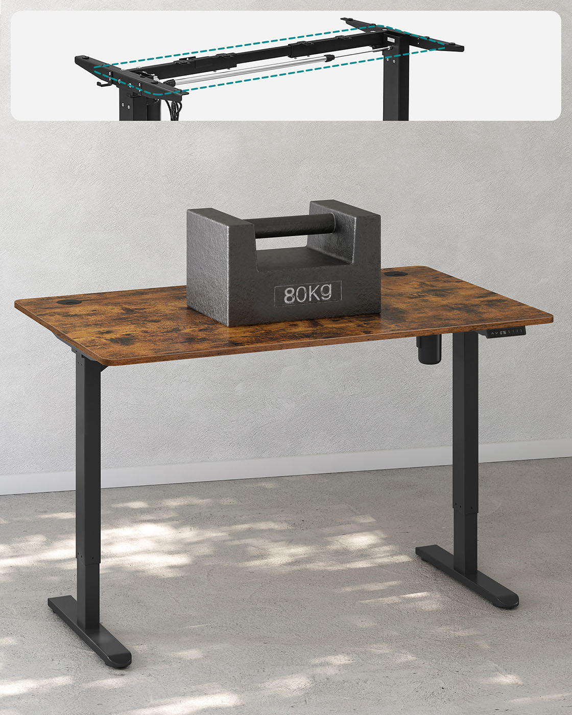 Höhenverstellbarer Schreibtisch elektrisch
