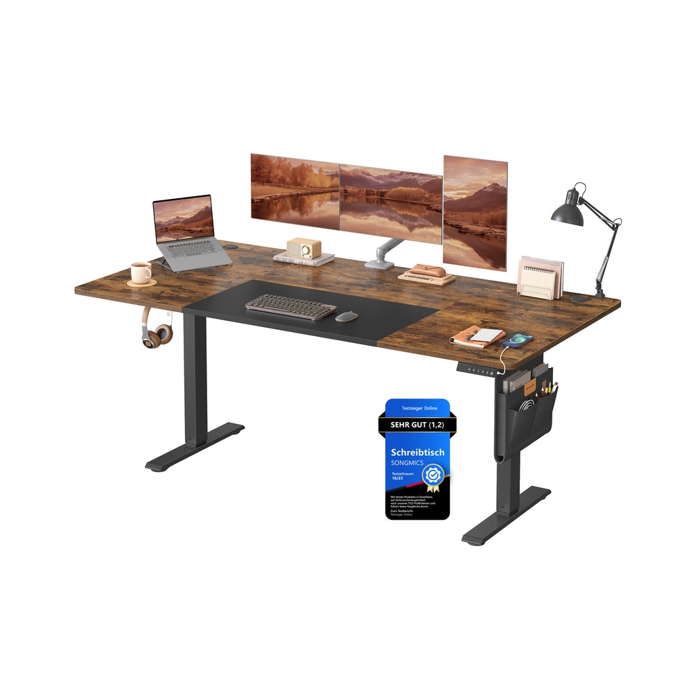 Höhenverstellbarer Schreibtisch elektrisch 180 x 80 cm