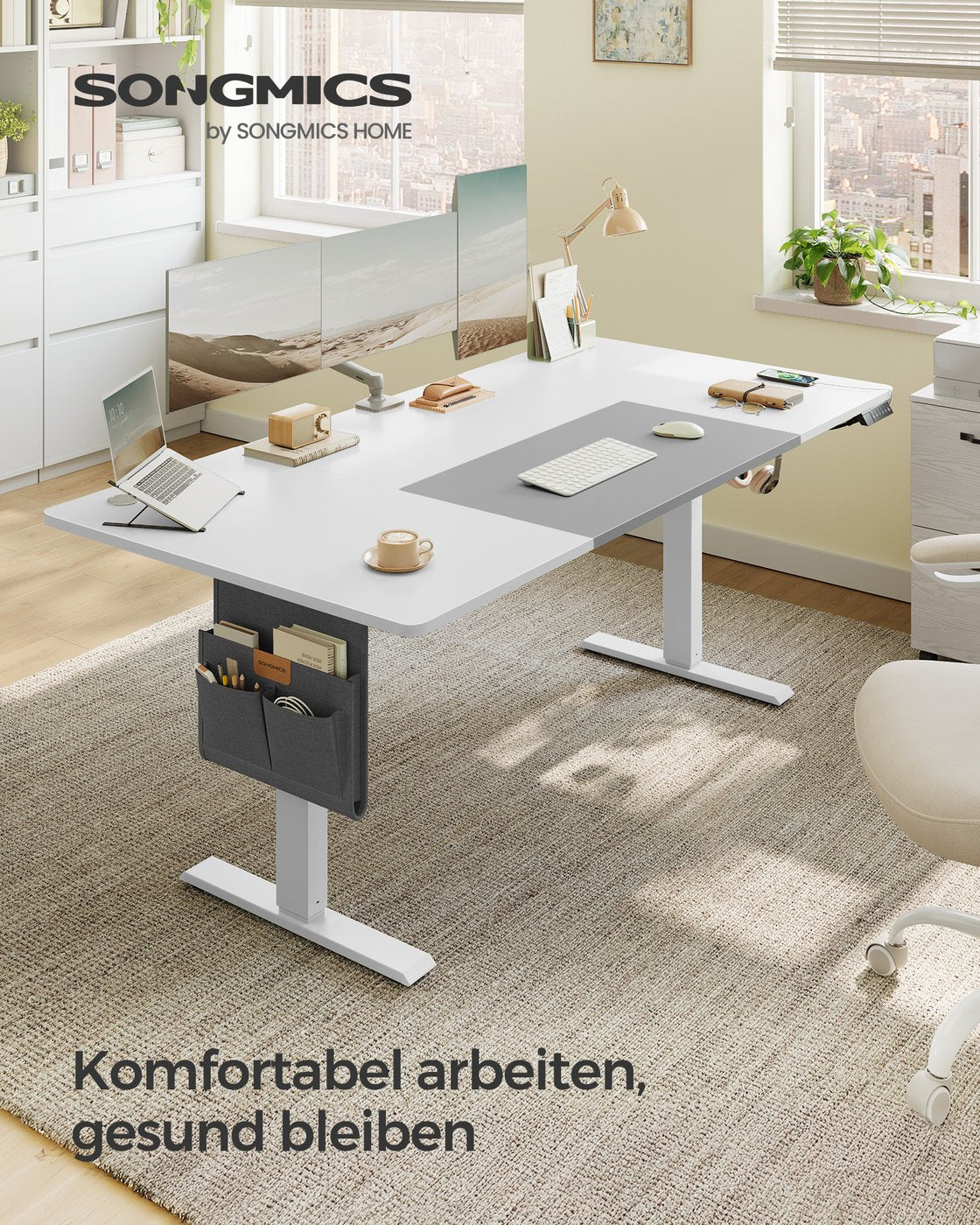 Höhenverstellbarer Schreibtisch elektrisch 180 x 80 cm