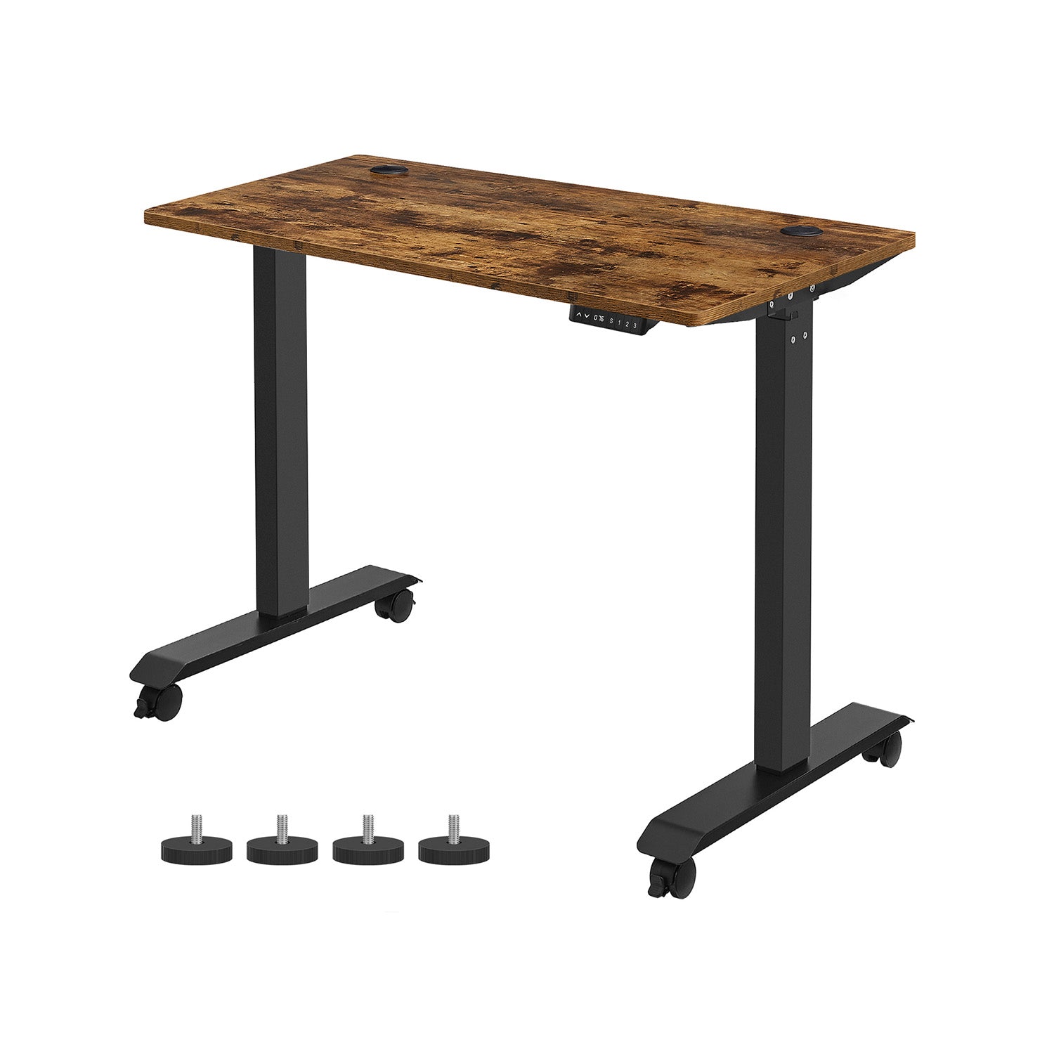 Höhenverstellbarer Schreibtisch mit 60 x 120 cm Platte