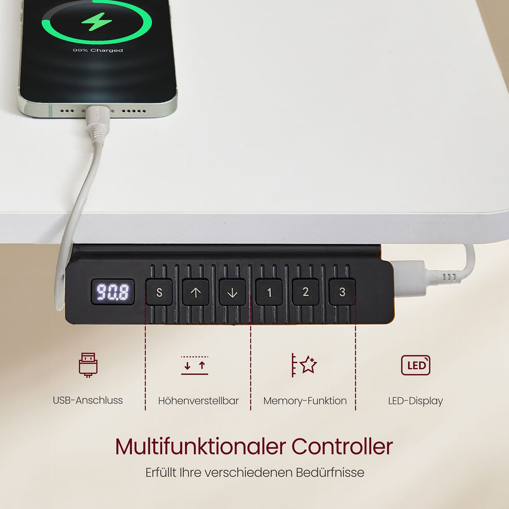 Höhenverstellbarer Schreibtisch elektrisch