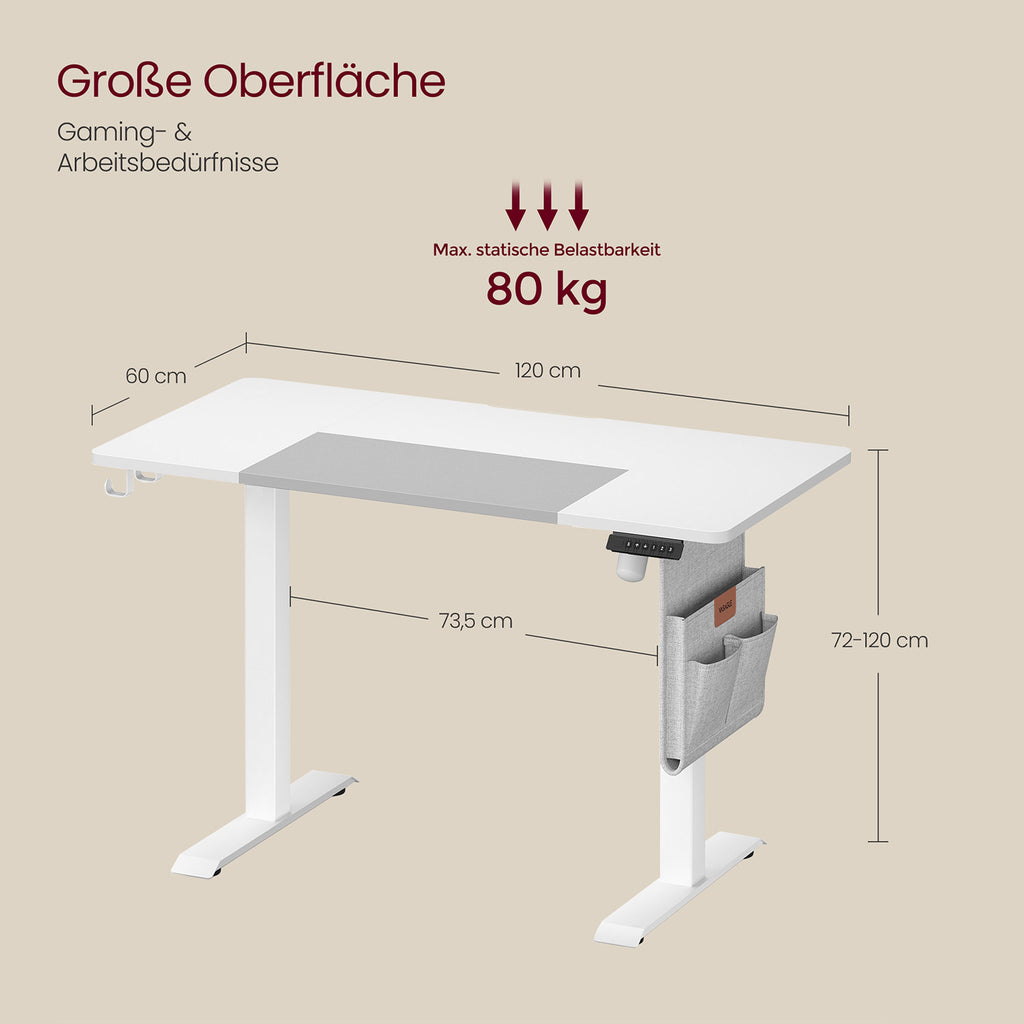 Höhenverstellbarer Schreibtisch elektrisch