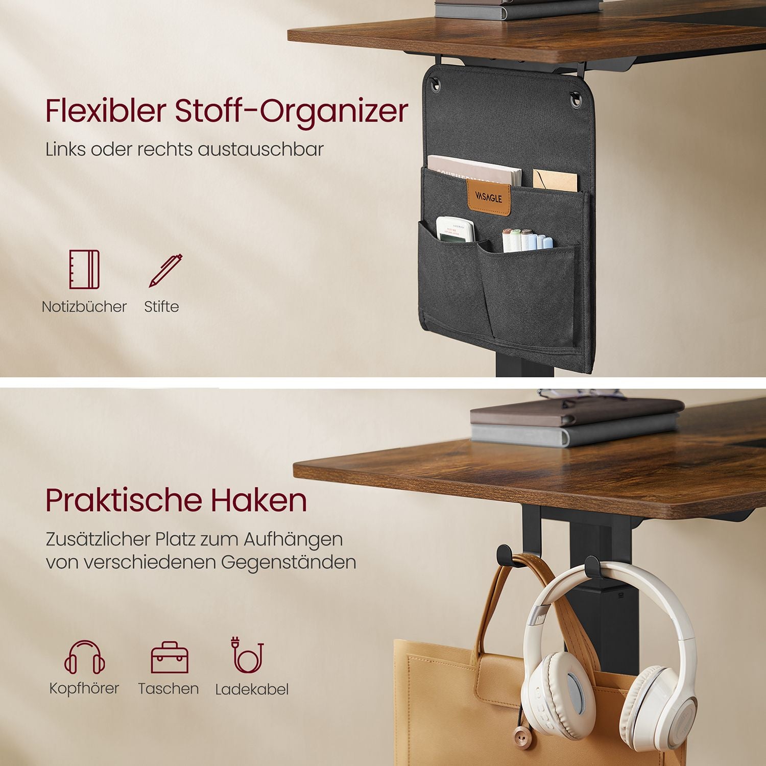 Höhenverstellbarer Schreibtisch elektrisch