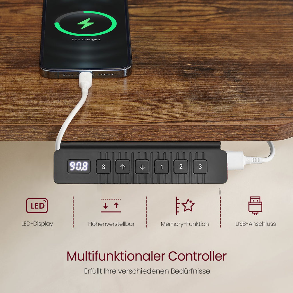 Höhenverstellbarer Schreibtisch elektrisch