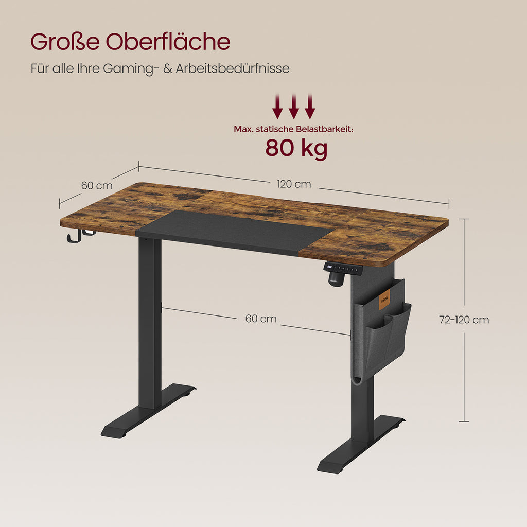 Höhenverstellbarer Schreibtisch elektrisch