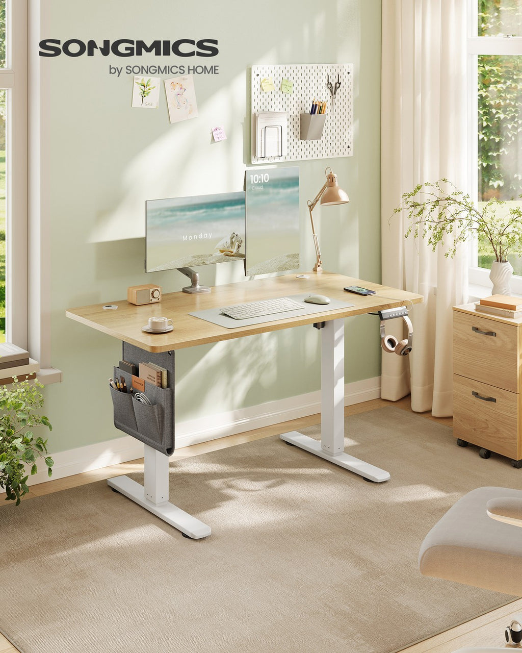 Höhenverstellbarer Schreibtisch elektrisch 60 x 120 x (72-120) cm