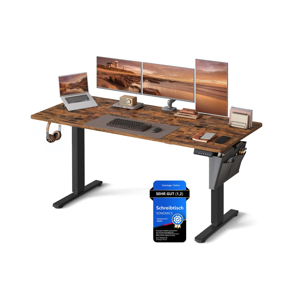 Höhenverstellbarer Schreibtisch elektrisch 70 x 160 x (72-120) cm