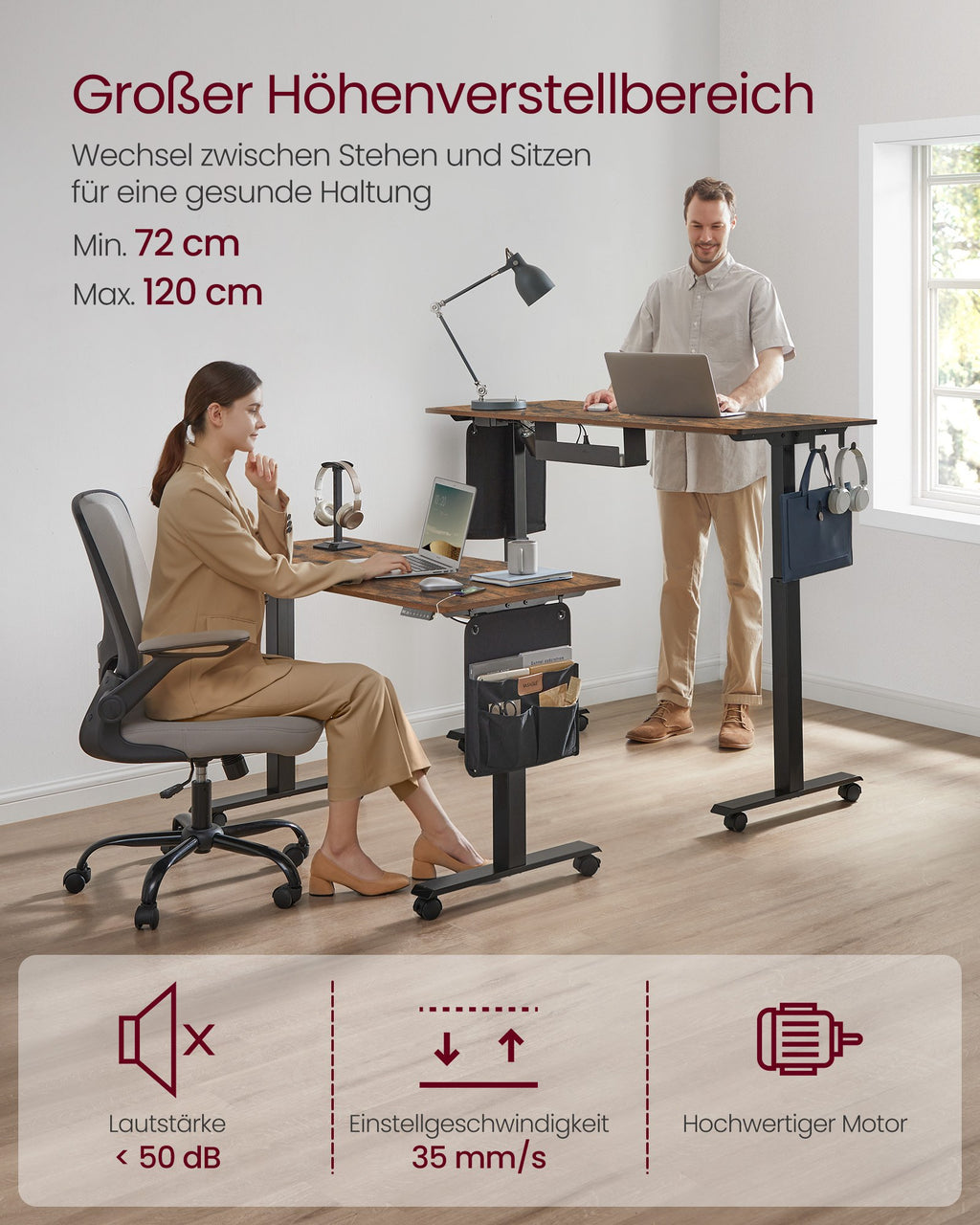 Höhenverstellbarer Schreibtisch elektrisch