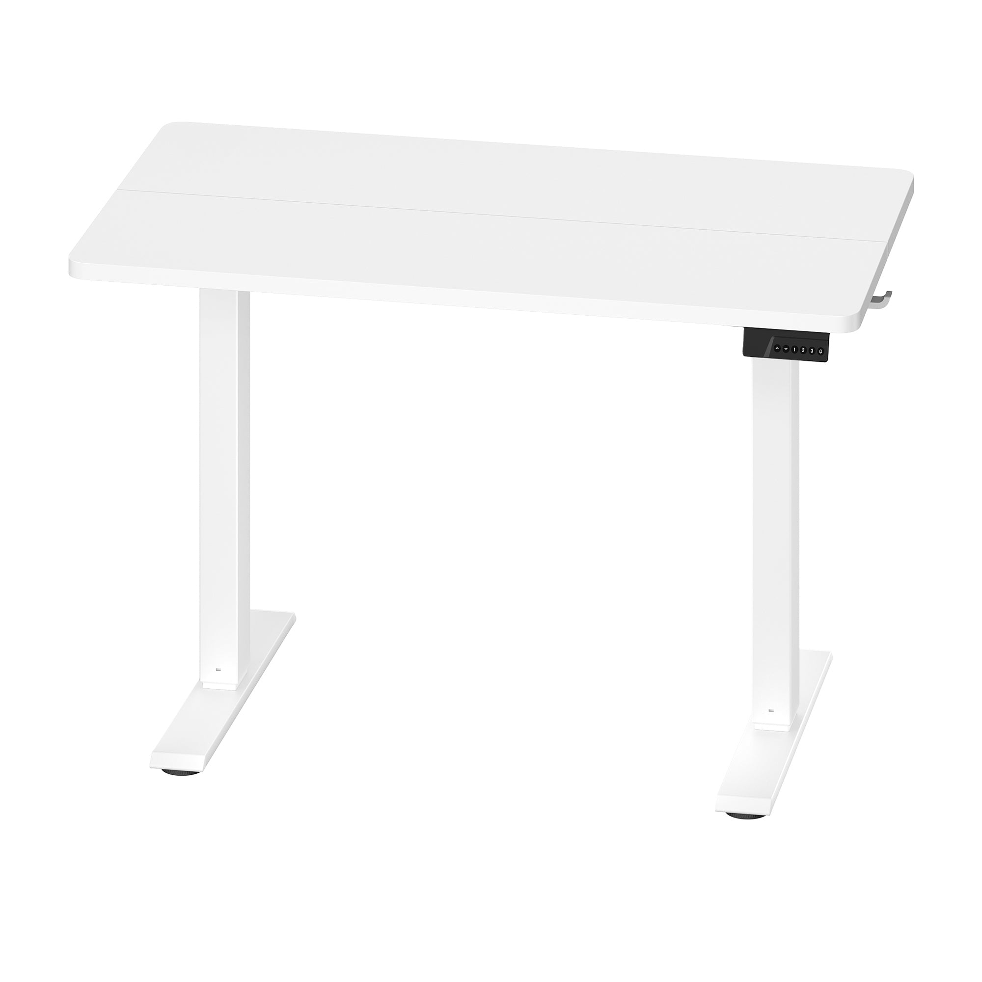 Elektrischer Höhenverstellbarer Schreibtisch mit Memory-Funktion und Erinnerung, 80 x 50 cm, Weiß