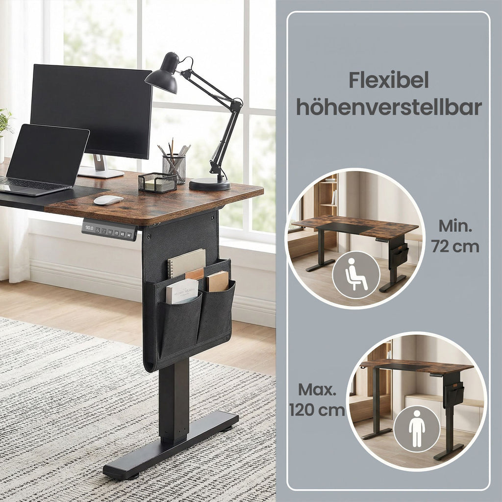 Höhenverstellbarer Schreibtisch elektrisch, 140,1 x 60