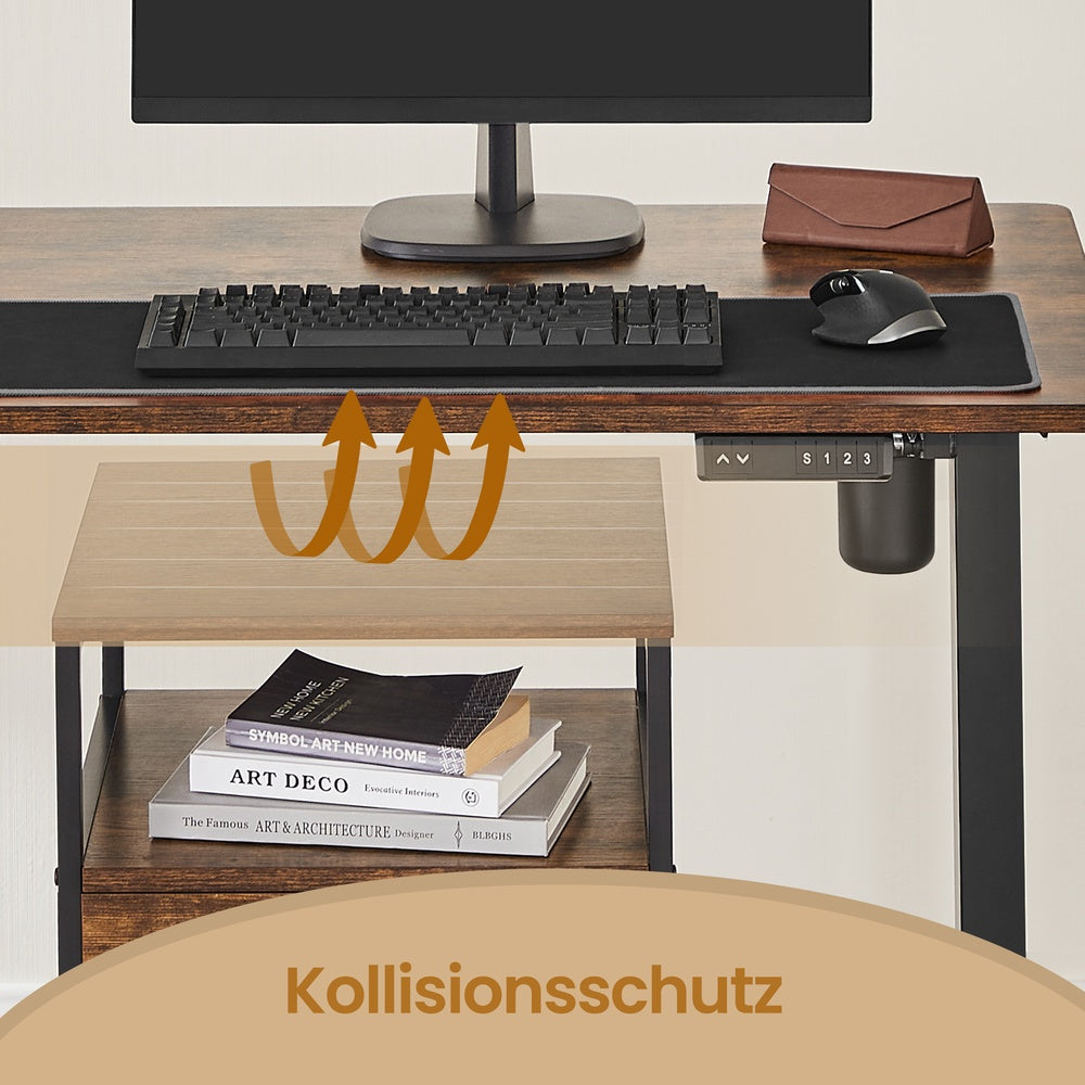 Höhenverstellbarer Schreibtisch elektrisch, 120,1 x 60