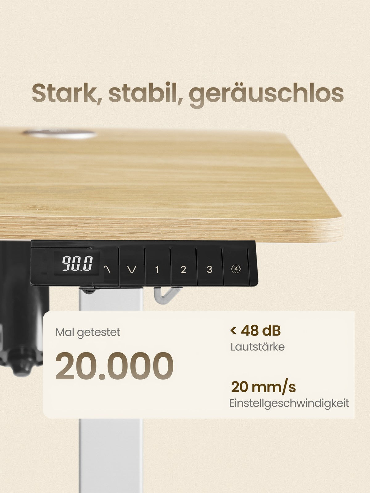 Höhenverstellbarer Schreibtisch elektrisch, 160,1 x 70