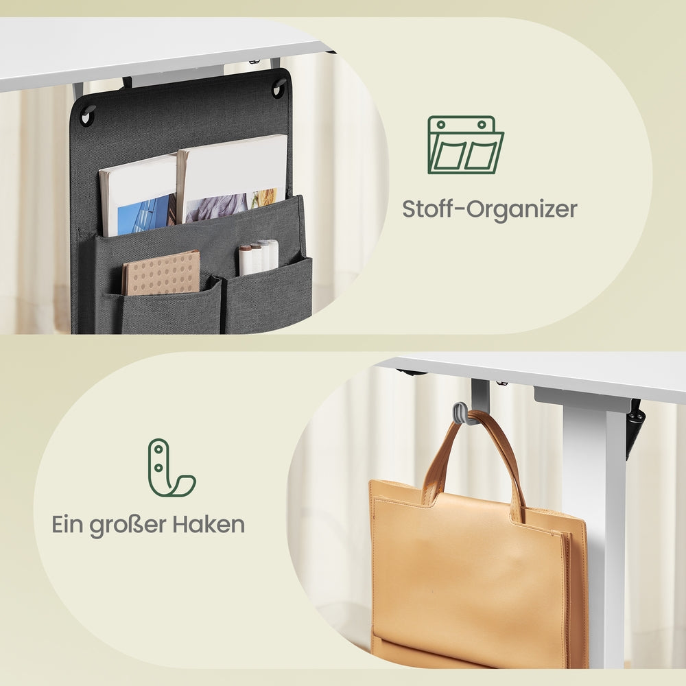 Höhenverstellbarer Stehtisch, 160 x 70 cm, Memory-Funktion