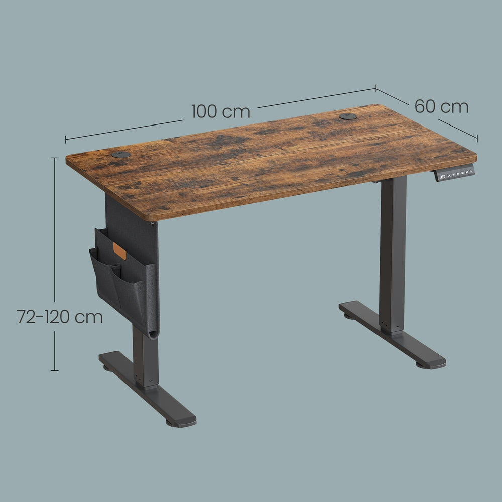 Höhenverstellbarer Schreibtisch, 100 x 60 cm, Memory-Funktion