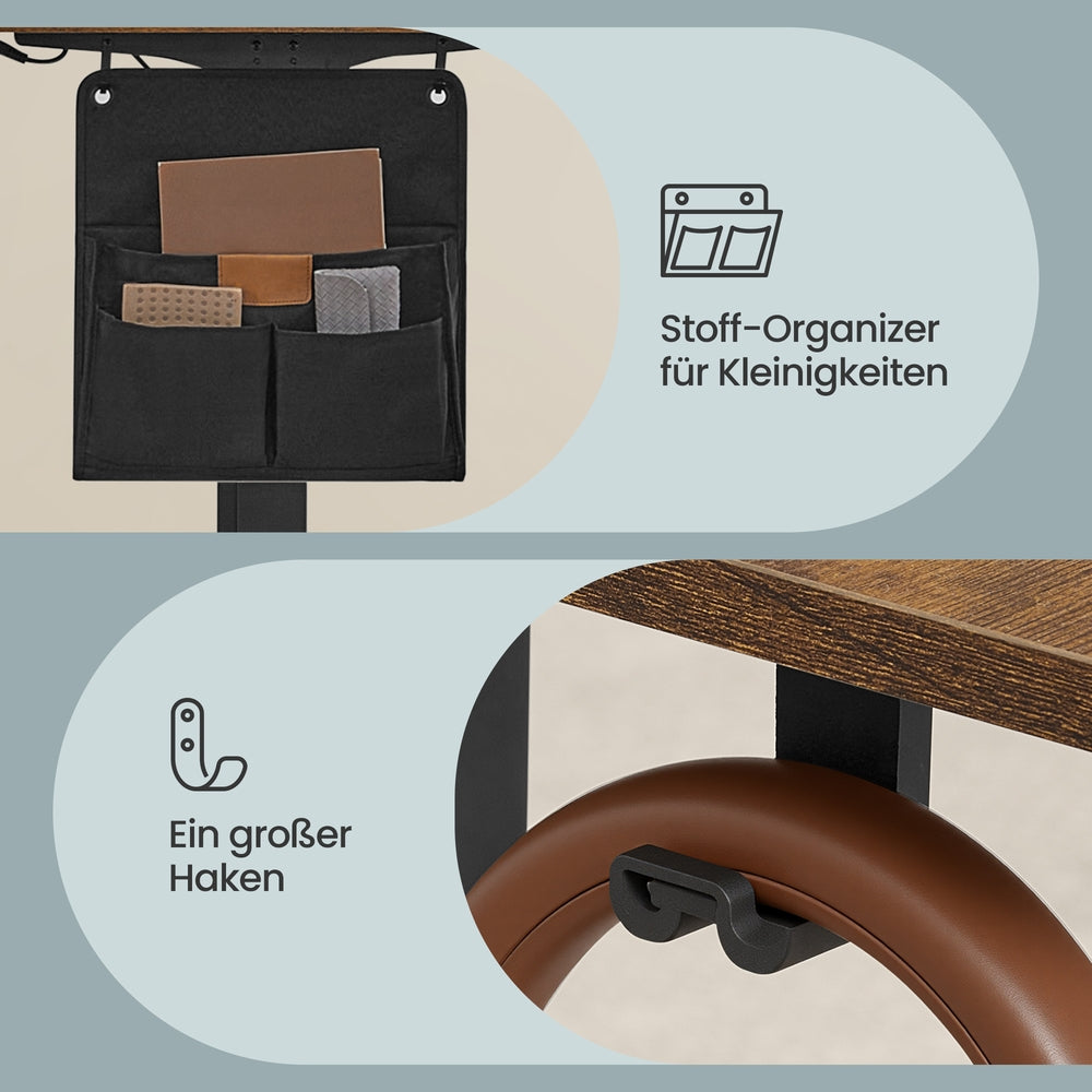 Höhenverstellbarer Schreibtisch, 100 x 60 cm, Memory-Funktion