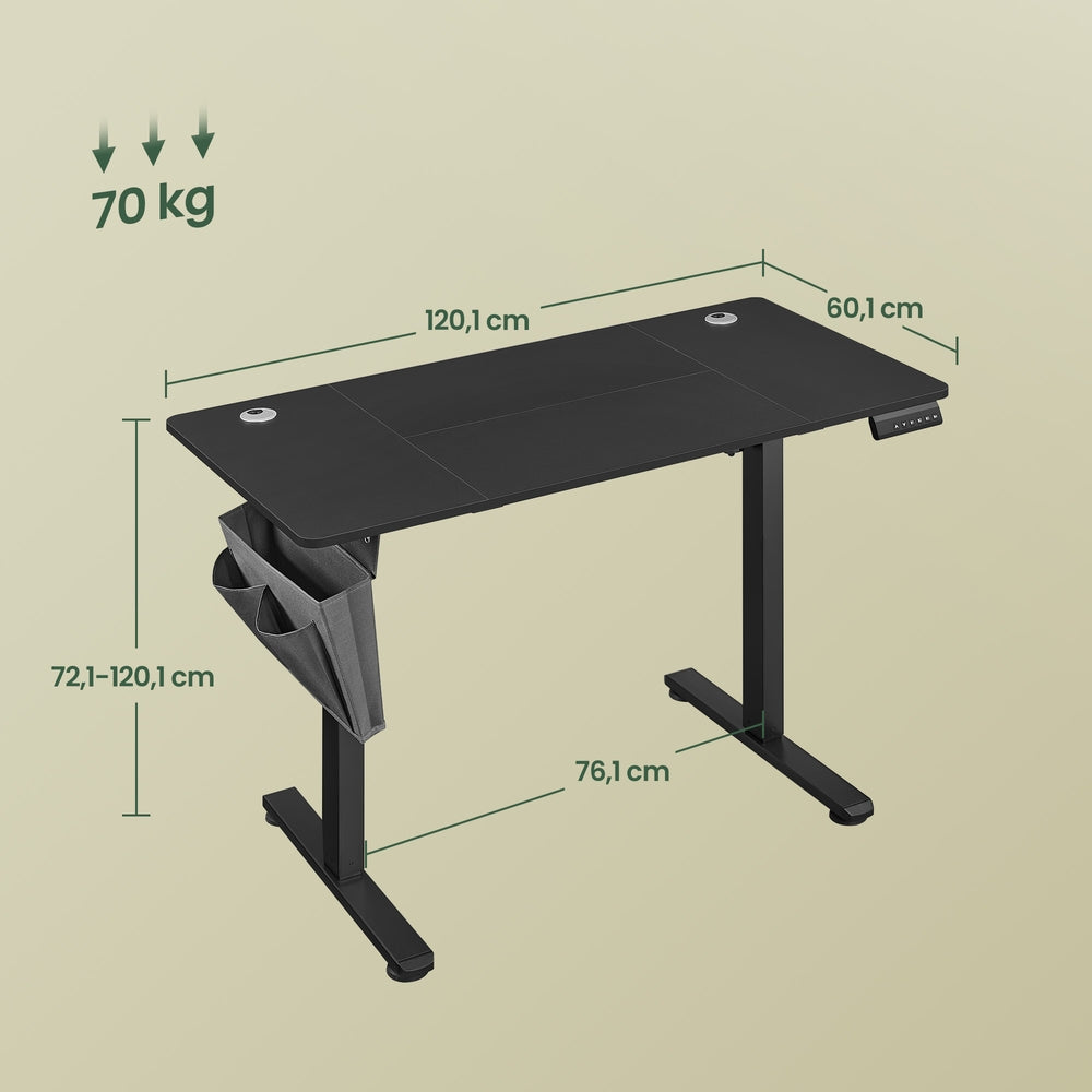 Höhenverstellbarer Schreibtisch elektrisch, 120,1 x 60