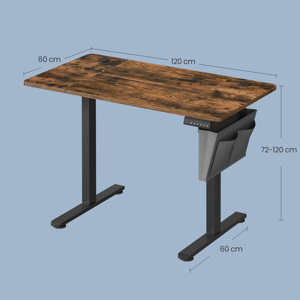 Höhenverstellbarer Schreibtisch elektrisch, 120,1 x 60
