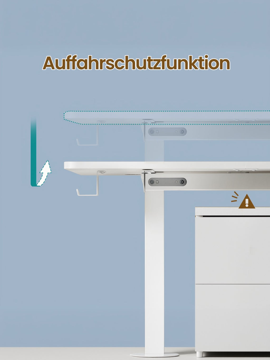 Höhenverstellbarer Schreibtisch elektrisch, 120,1 x 60