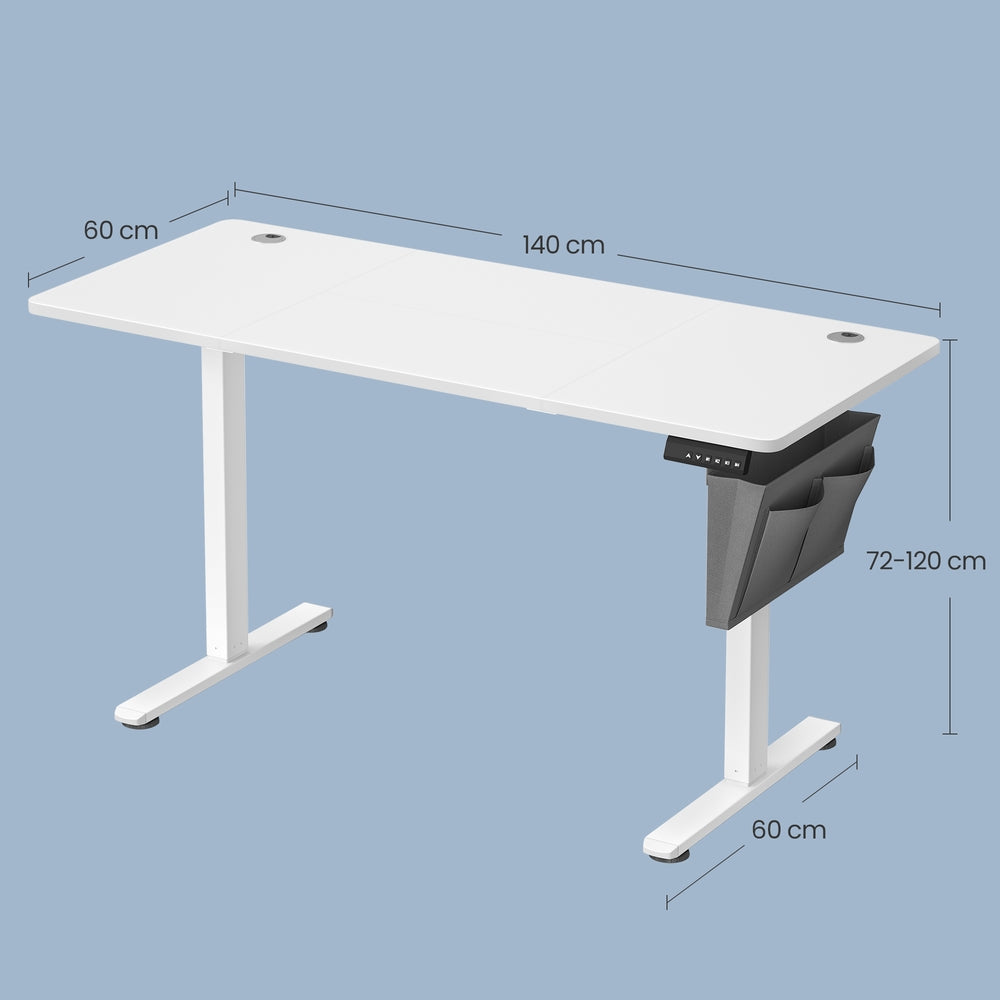 Höhenverstellbarer Schreibtisch elektrisch, 140,1 x 60