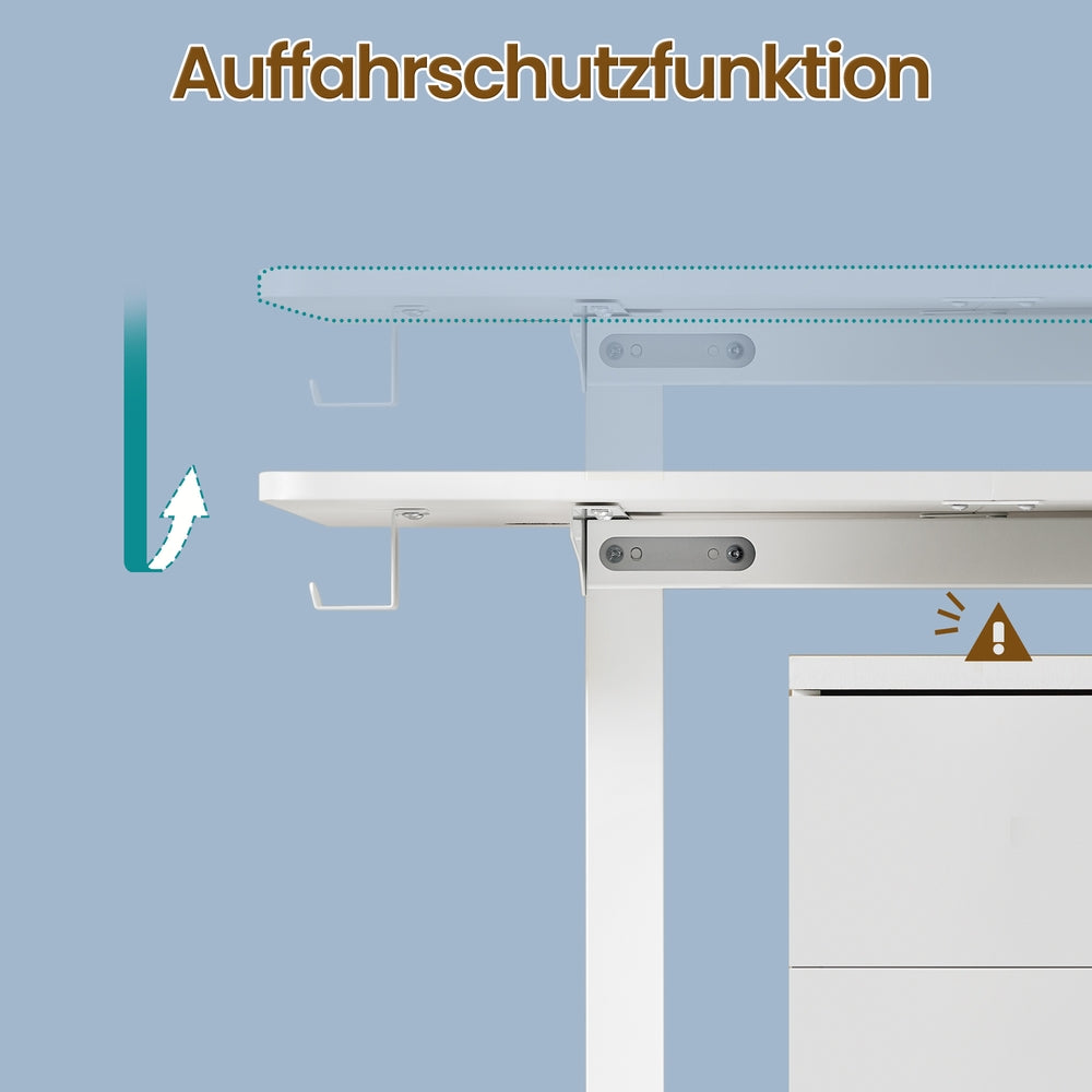 Höhenverstellbarer Schreibtisch elektrisch, 140,1 x 60